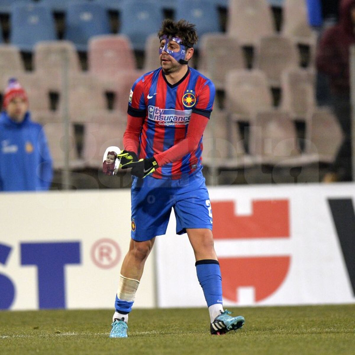 FOTO Raul Rusescu a avut un mod inedit de a sărbători golul înscris în faţa Astrei