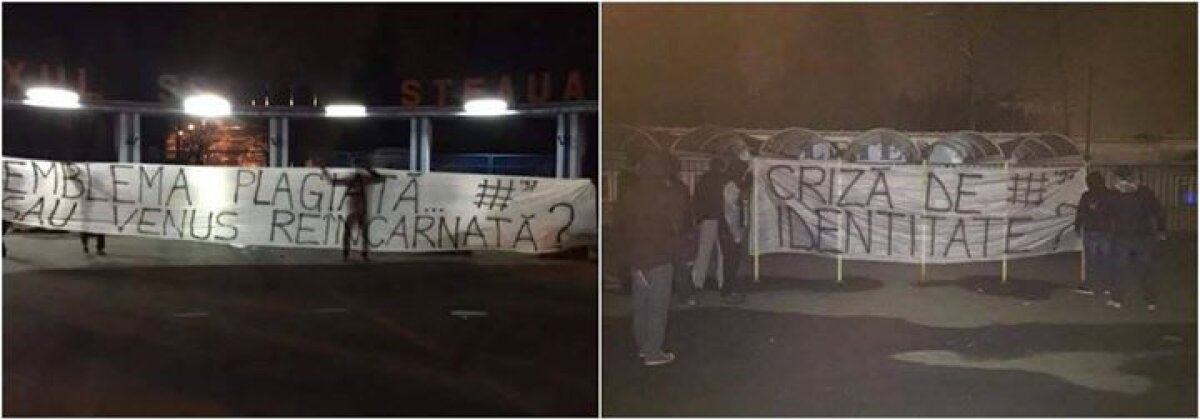 FOTO Se încing spiritele înainte de derby » Fanii Rapidului au fost în Ghencea şi au afişat bannere dure la adresa roş-albaştrilor