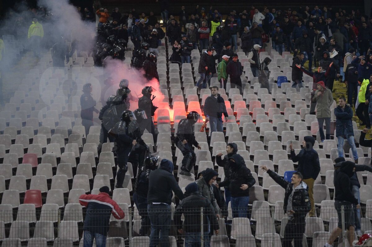 Derby doar pentru rapidişti! » Galeria oaspeţilor a făcut spectacol în Ghencea, steliştii au fost pe mute