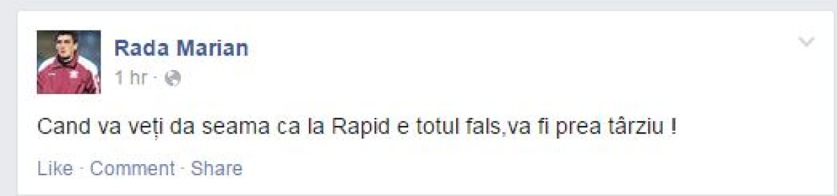 Succesul Rapidului din Ghencea e pus sub semnul întrebării de una dintre gloriile giuleştenilor: "Va fi prea tîrziu"