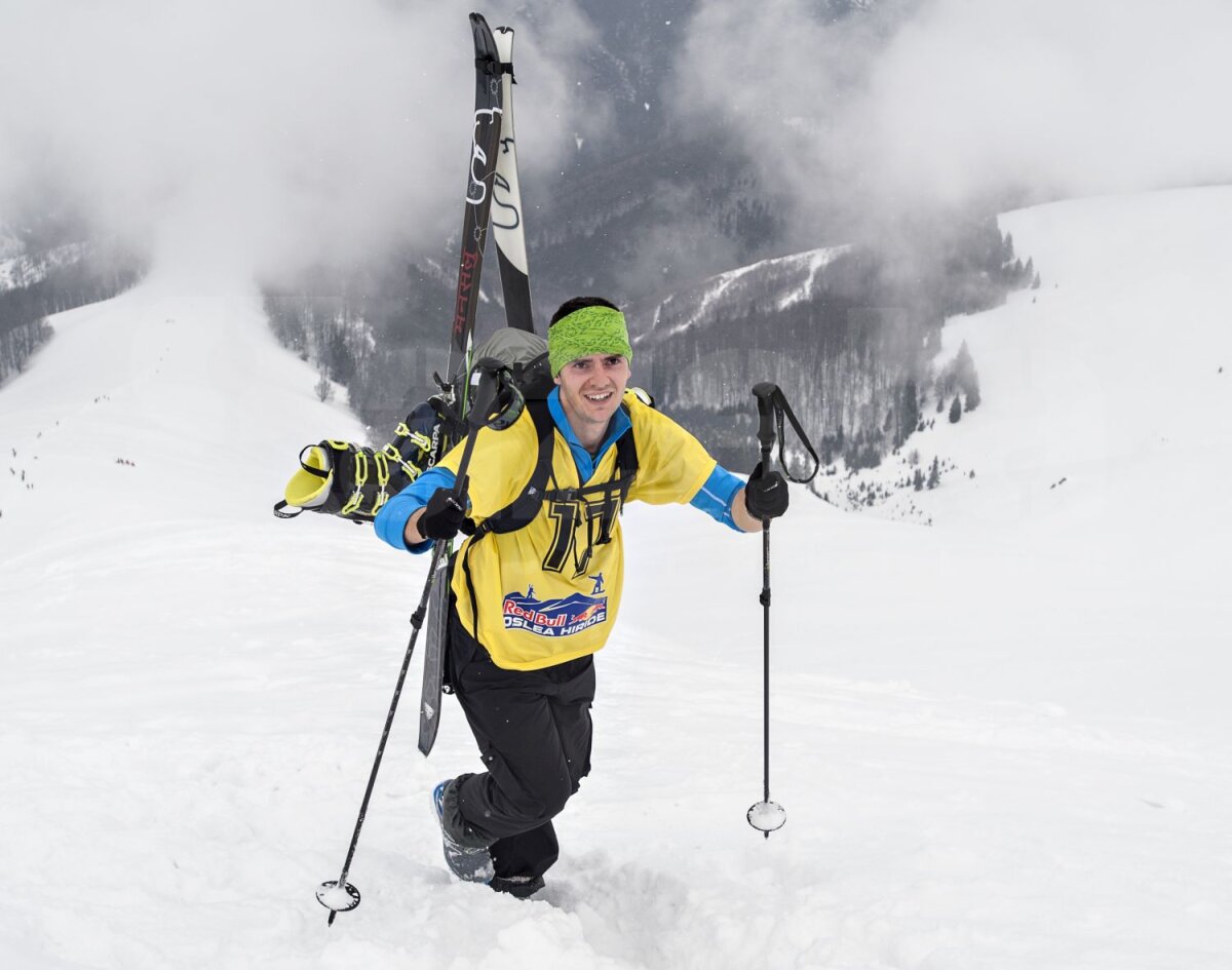 FOTO Muntele nebun » Peste 100 de schiori şi boarderi au coborît în viteză şi trick-uri de pe creasta Oslea