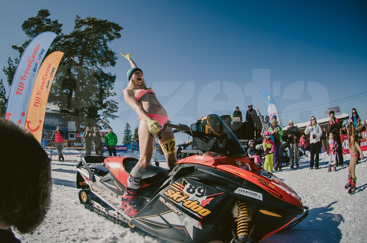 GALERIE FOTO Ski, snowboard şi bikini » Competiţia a avut loc astăzi în complexul de ski şi snowboard Arena Platoş din Păltiniş