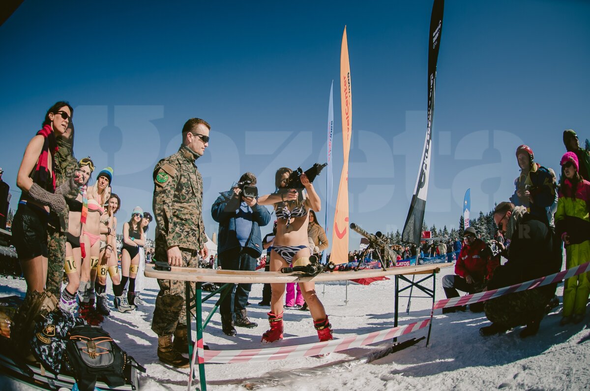 GALERIE FOTO Ski, snowboard şi bikini » Competiţia a avut loc astăzi în complexul de ski şi snowboard Arena Platoş din Păltiniş