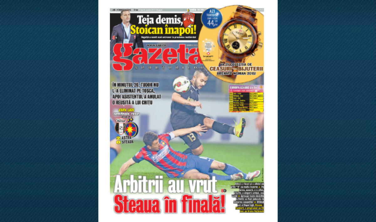 VIDEO Arbitrii au vrut Steaua în finală! » Deciziile la limită în 0-2 cu Astra au fost judecate în favoarea roş-albaştrilor
