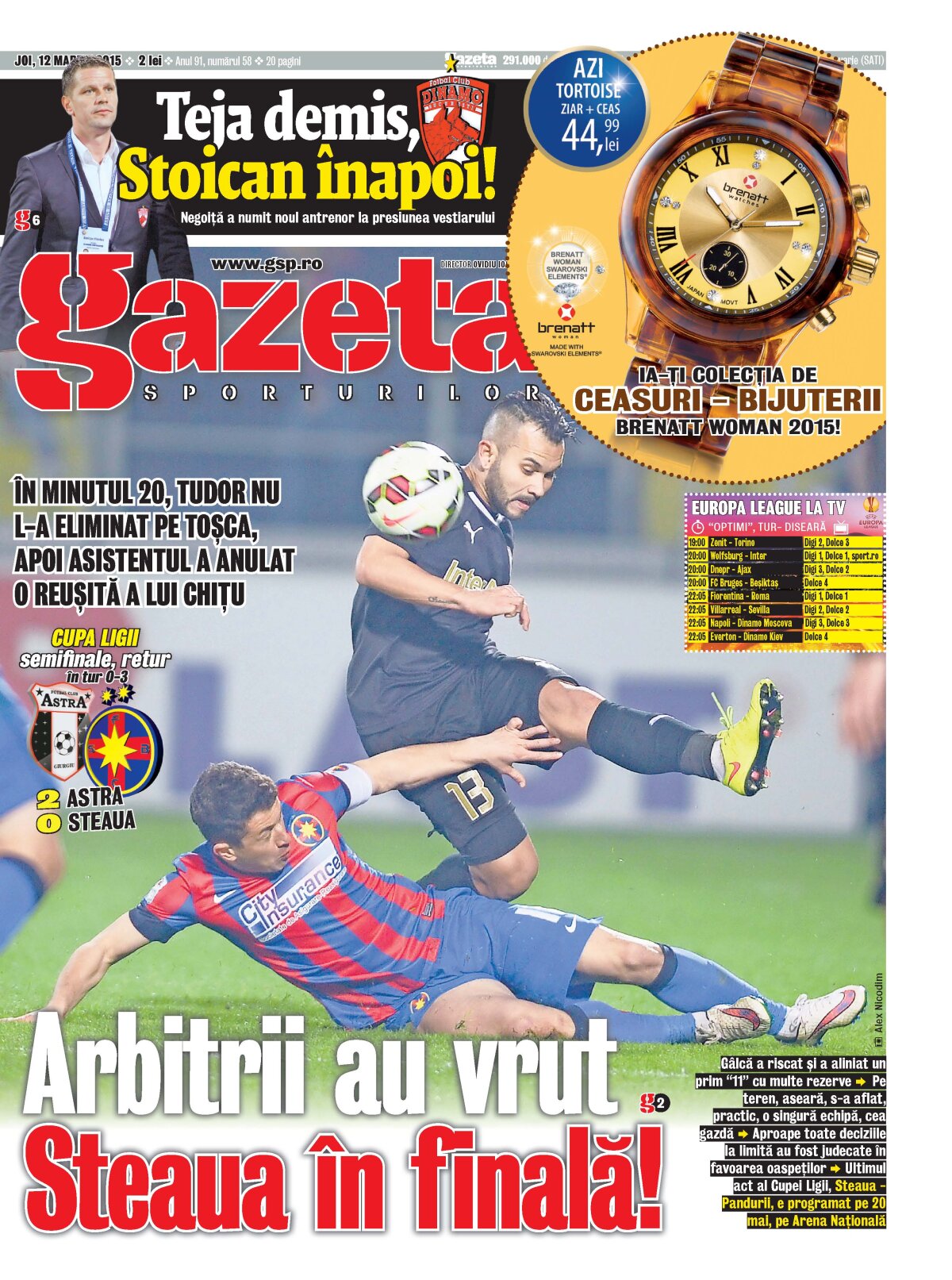 VIDEO Arbitrii au vrut Steaua în finală! » Deciziile la limită în 0-2 cu Astra au fost judecate în favoarea roş-albaştrilor