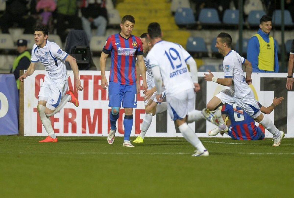 FOTO şi VIDEO Gorjenii şi-au luat revanşa » Steaua a pierdut la Pandurii acasă, scor 1-3