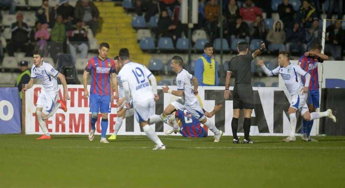 FOTO şi VIDEO Gorjenii şi-au luat revanşa » Steaua a pierdut la Pandurii acasă, scor 1-3