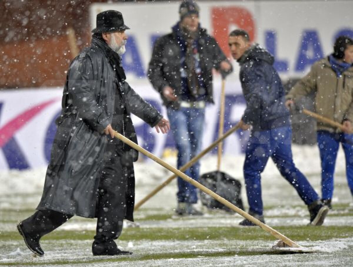 VIDEO + FOTO Alunecă spre titlu! Steaua s-a impus la Piatra Neamţ, scor 1-0, pe un teren foarte greu, acoperit cu zăpadă