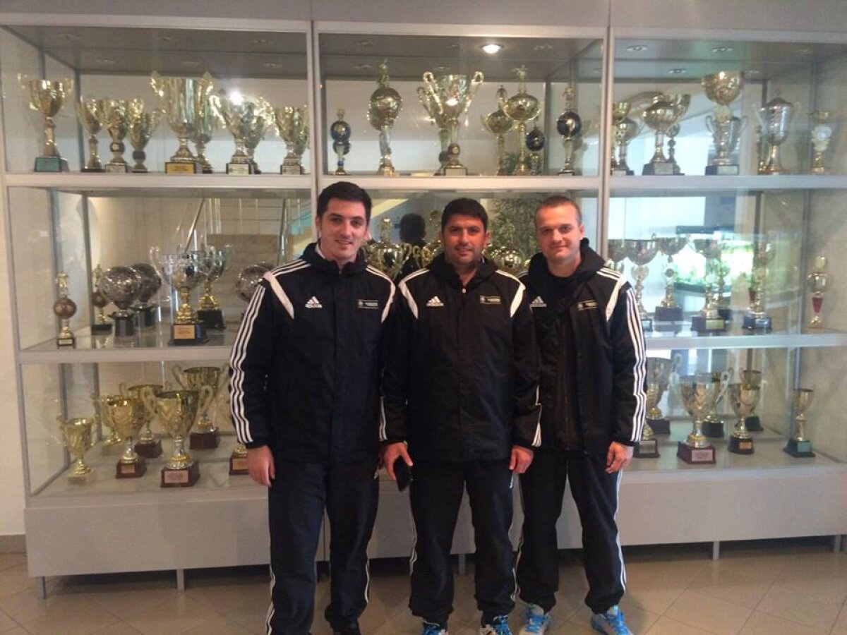 FOTO Tinerii antrenori români se pregătesc la Tiraspol » Marius Baciu, Erik Lincar şi Răzvan Rotaru, impresionaţi de condiţiile de la Sheriff