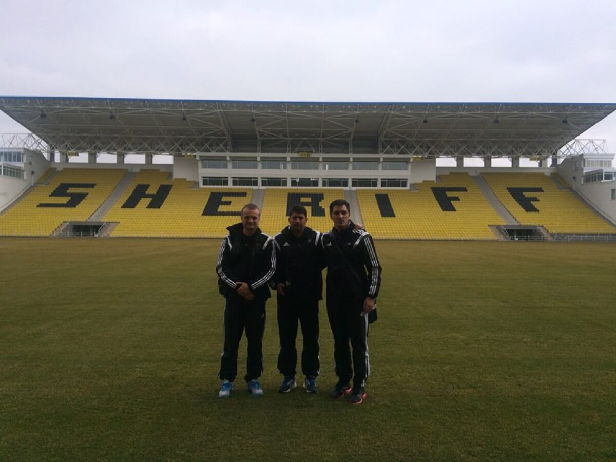 FOTO Tinerii antrenori români se pregătesc la Tiraspol » Marius Baciu, Erik Lincar şi Răzvan Rotaru, impresionaţi de condiţiile de la Sheriff