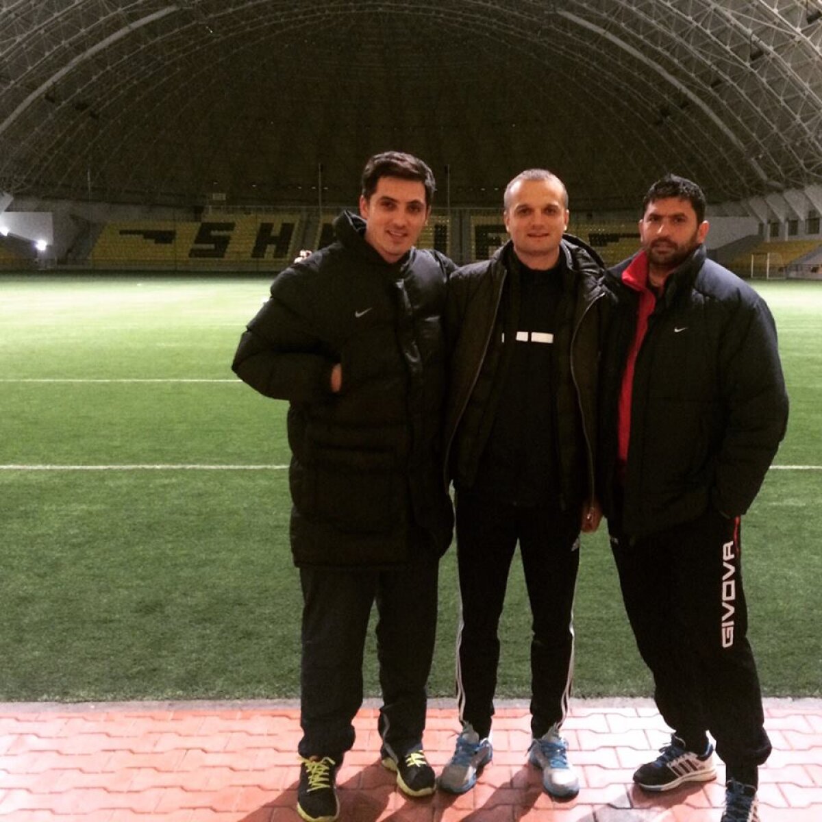 FOTO Tinerii antrenori români se pregătesc la Tiraspol » Marius Baciu, Erik Lincar şi Răzvan Rotaru, impresionaţi de condiţiile de la Sheriff