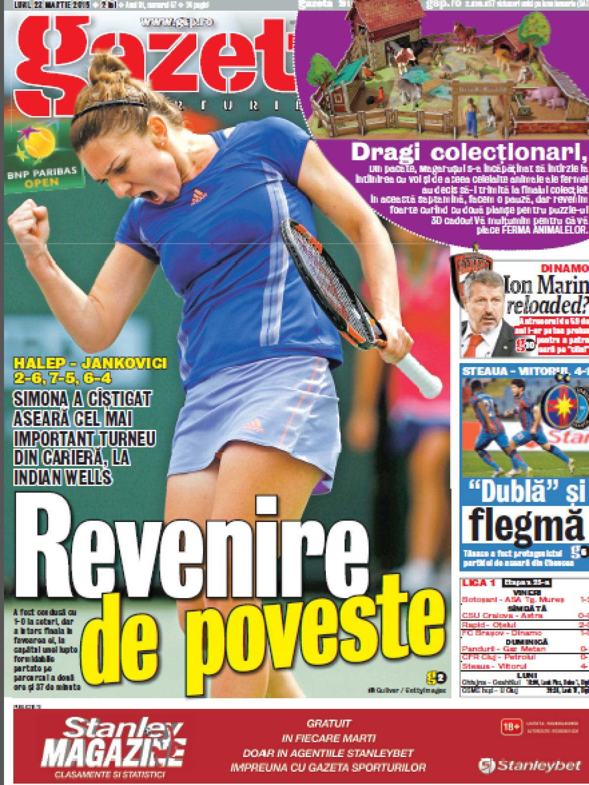 HalEPIC » Simona Halep a cucerit aseară cel mai important titlu al carierei, legitimîndu-şi definitiv poziţia în Top 3