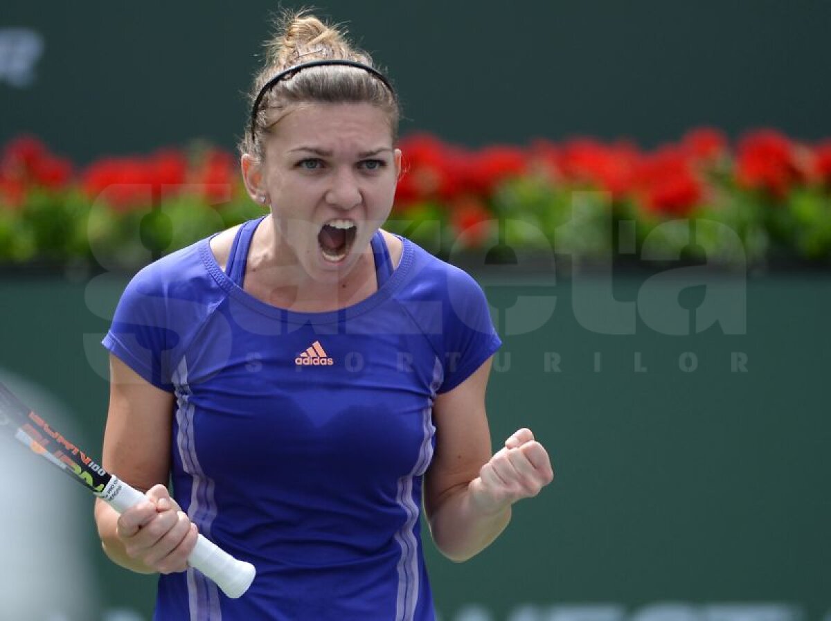 FOTO Simona Halep, dovadă de patriotism după titlul cîştigat la Indian Wells: "Cel mai greu trofeu!"