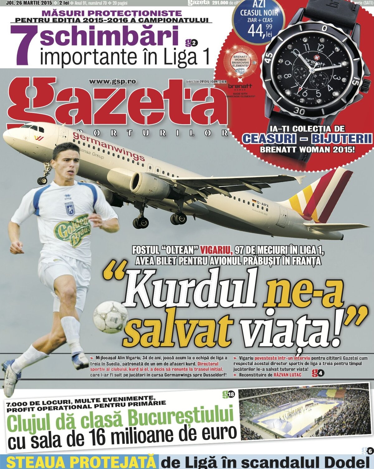 Fotbalistul român care a evitat la mustaţă zborul prăbuşit marţi detaliază şirul ireal al evenimentelor: "Kurdul ne-a salvat viaţa!"