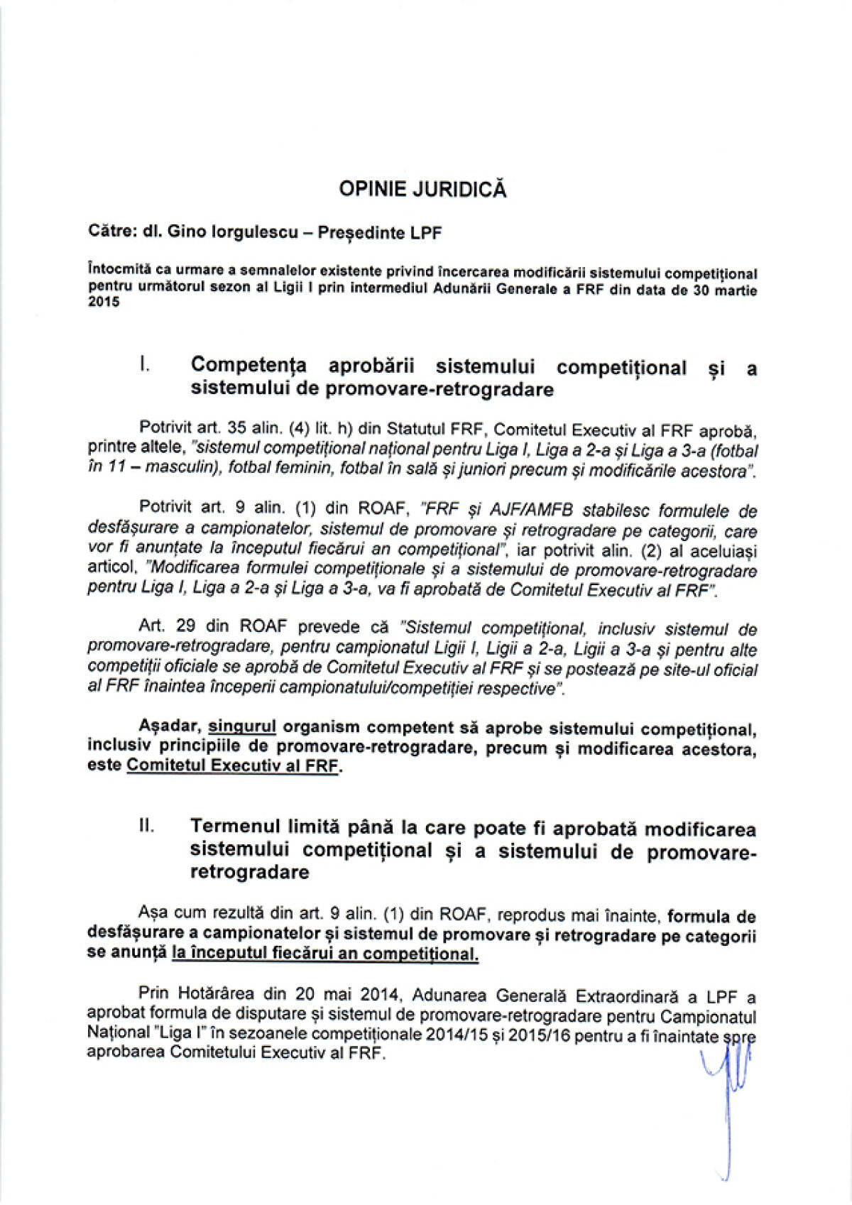 Adunarea Generală a FRF ameninţată » "Se vor formula plîngeri penale pentru abuz în serviciu, sancţionate cu închisoare de 2 la 7 ani!"