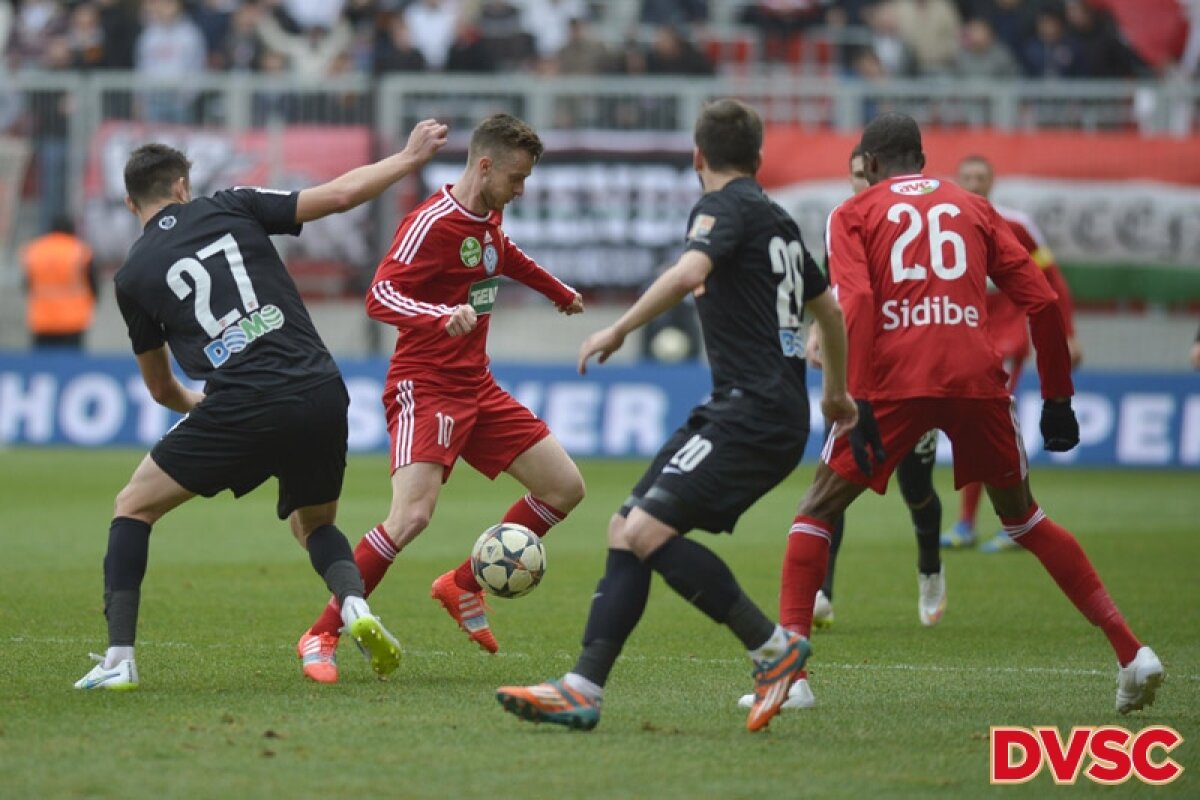VIDEO şi FOTO Roş-albii au plecat în genunchi din Ungaria » Debrecen a făcut instrucţie cu Dinamo, scor 6-0