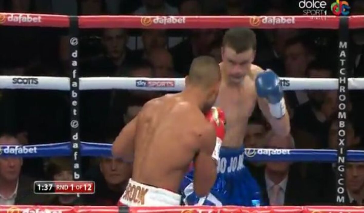 FOTO şi VIDEO » Demolat la Sheffield! JoJo Dan n-a avut nici o şansă în faţa lui Kell Brook şi a abandonat