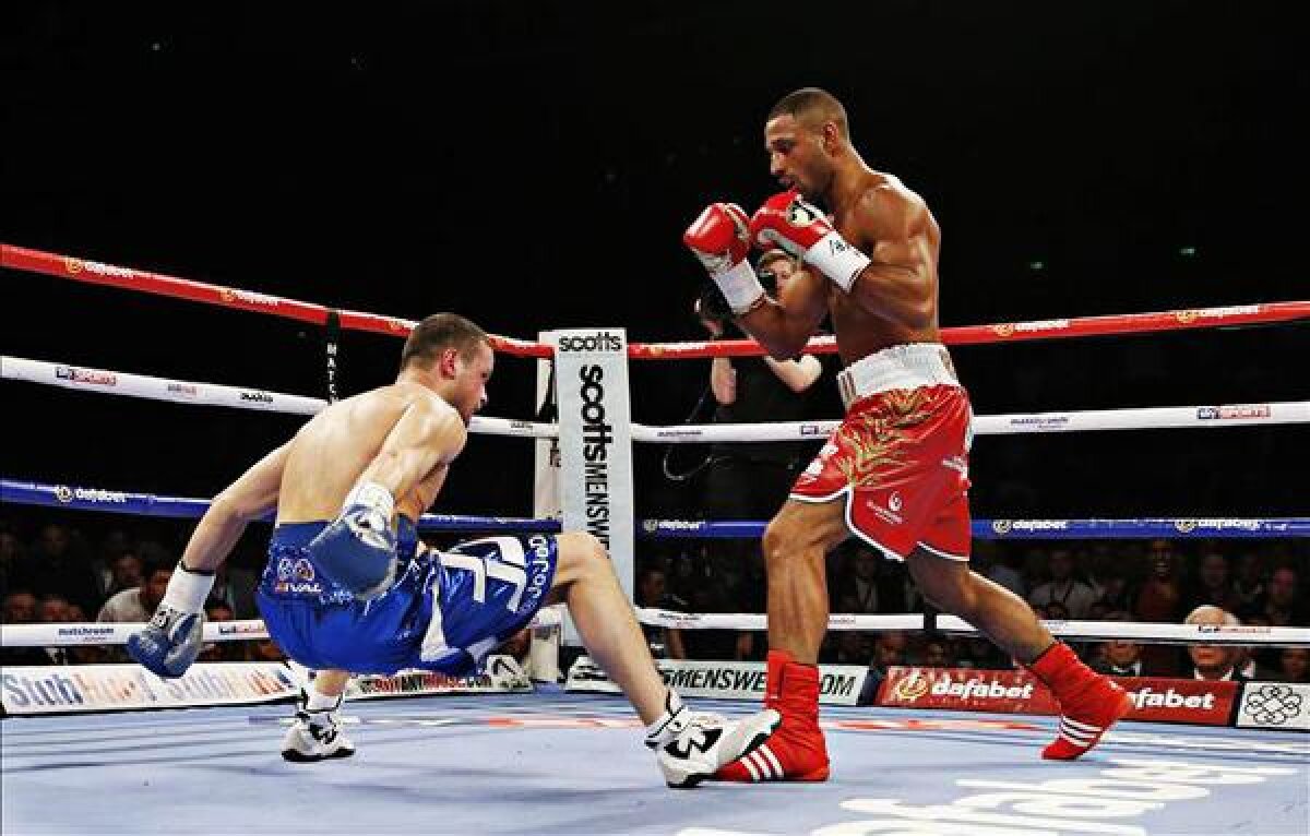 FOTO şi VIDEO » Demolat la Sheffield! JoJo Dan n-a avut nici o şansă în faţa lui Kell Brook şi a abandonat