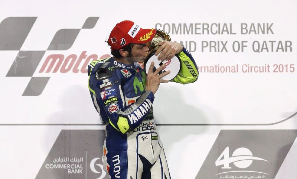 GALERIE FOTO » Început perfect în 2015 pentru Valentino Rossi » A cîştigat marele Premiu al Qatarului. Marc Marquez s-a clasat pe 5!