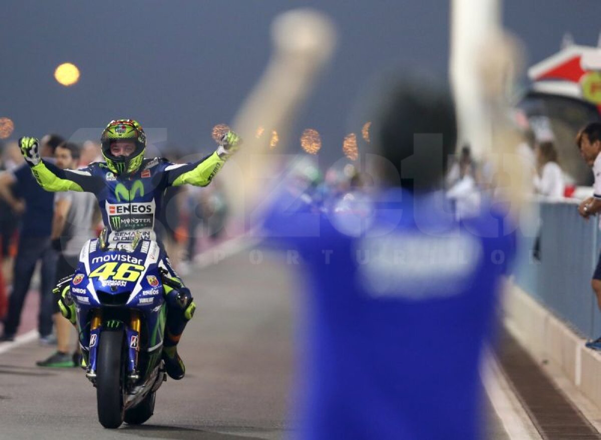 GALERIE FOTO » Început perfect în 2015 pentru Valentino Rossi » A cîştigat marele Premiu al Qatarului. Marc Marquez s-a clasat pe 5!