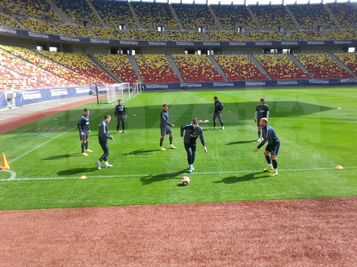 GALERIE FOTO Un singur stelist a lipsit de la antrenamentul de azi al lui Costel Gâlcă » Ce se întîmplă cu Giedrius Arlauskis