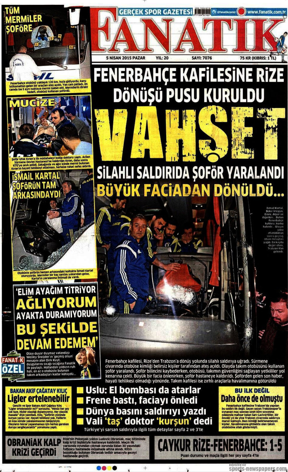 Ce scriu azi ziarele de sport din Europa (5 aprilie 2015)