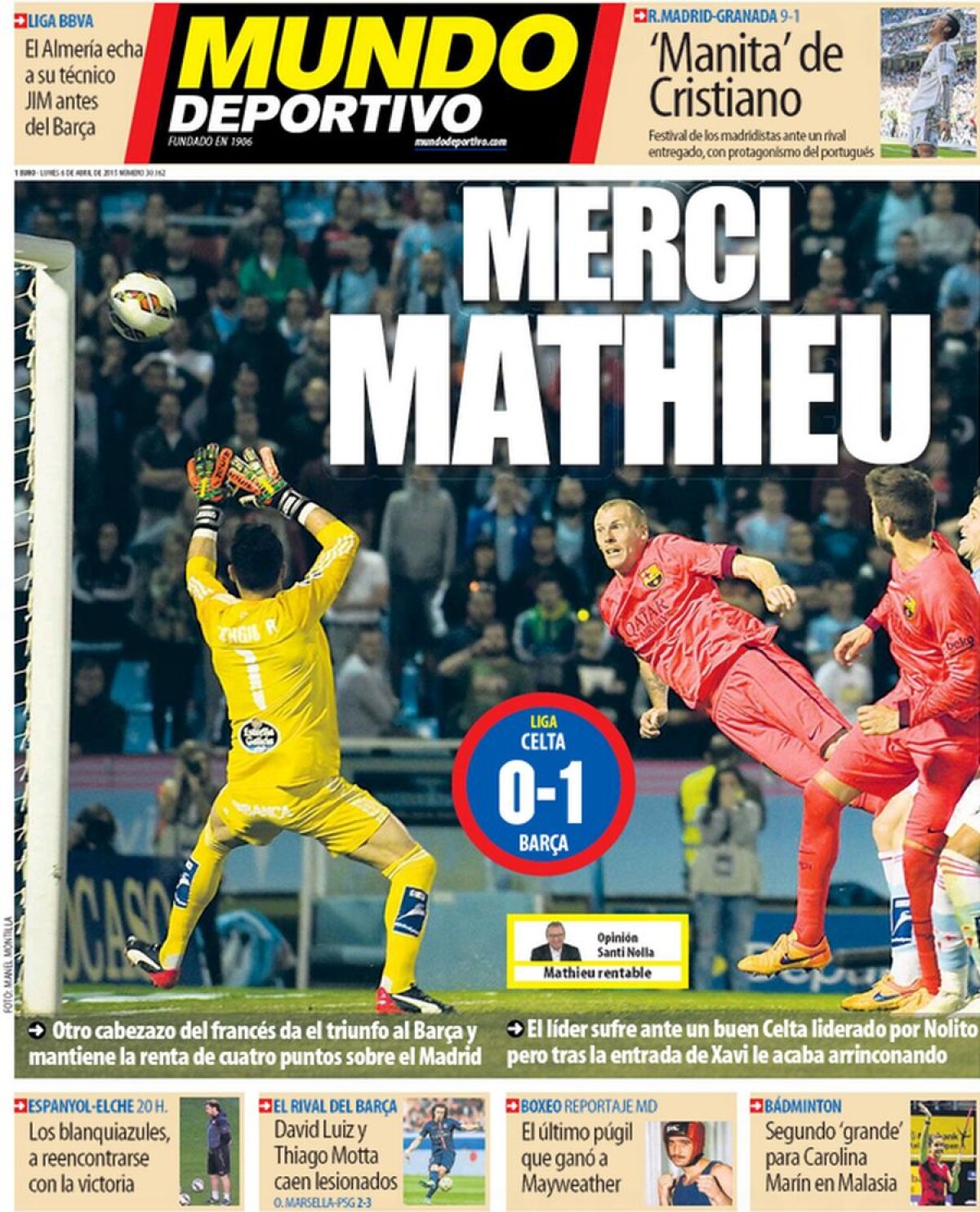 Ce scriu azi ziarele de sport din lume (06.04.2015)