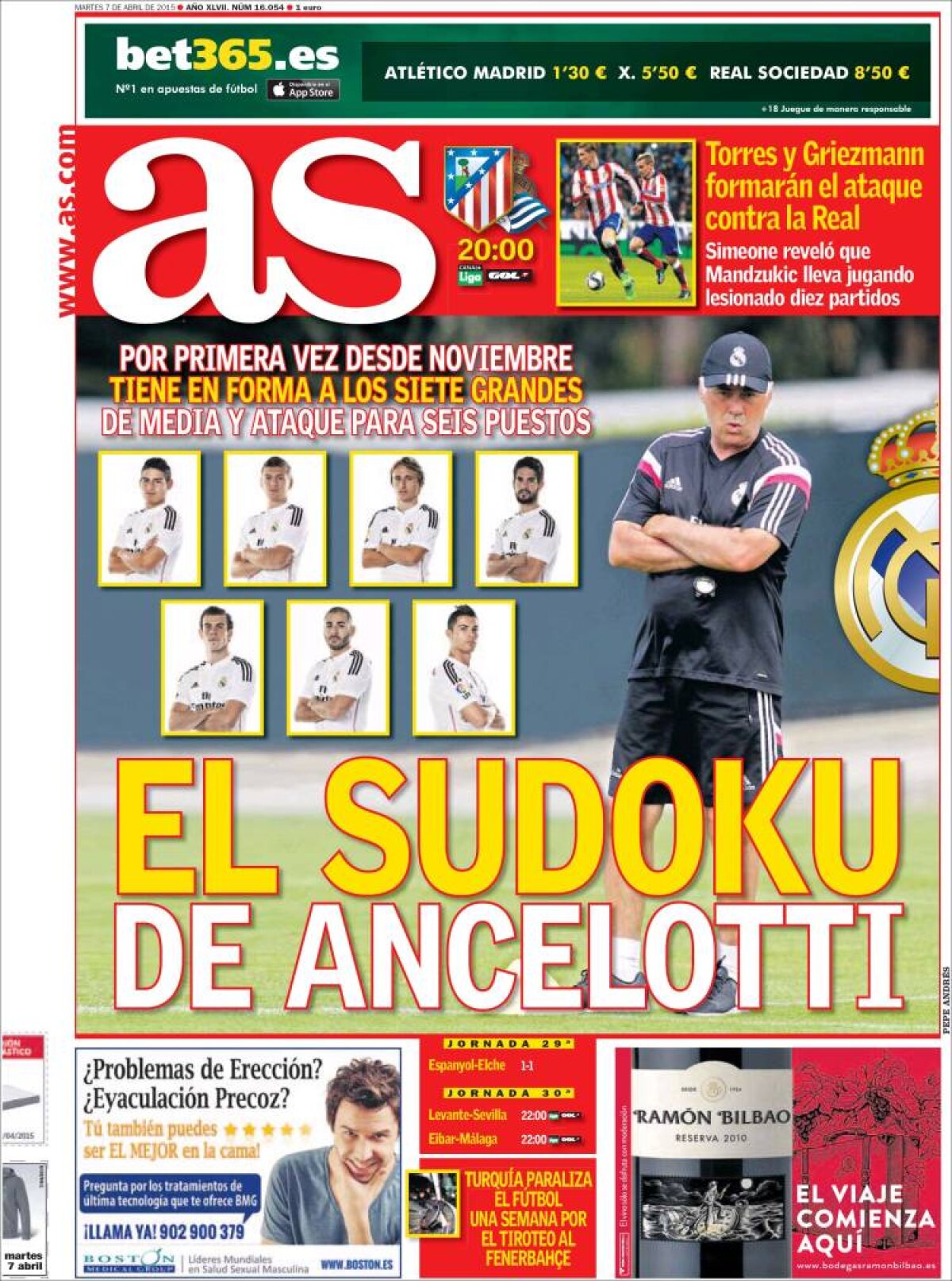 Ce scriu azi ziarele de sport din lume - 07.04.2015