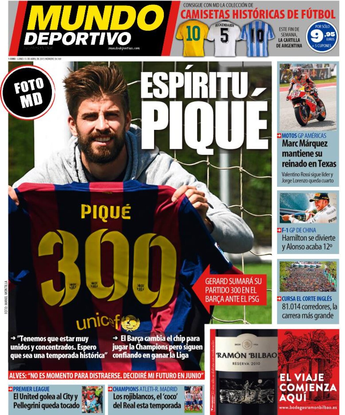 Ce scriu azi ziarele de sport din Europa (13 aprilie 2015)