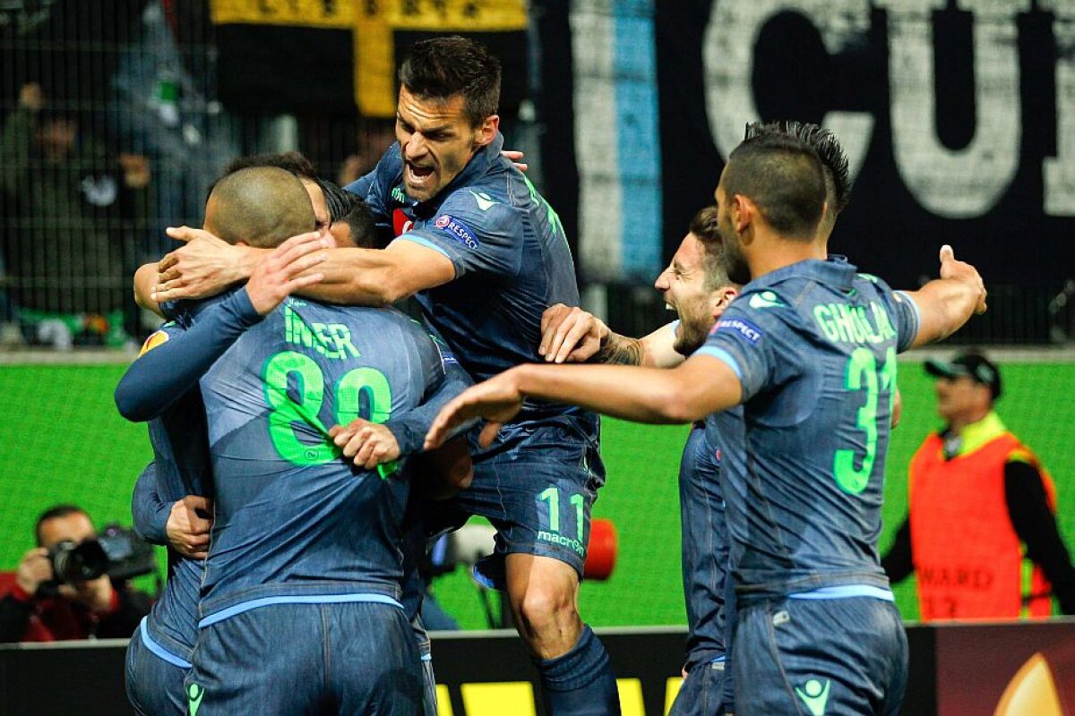VIDEO + FOTO Rezultate-surpriză în manșa tur din "sferturile" Europa League » "Măcel" în Wolfsburg - Napoli!