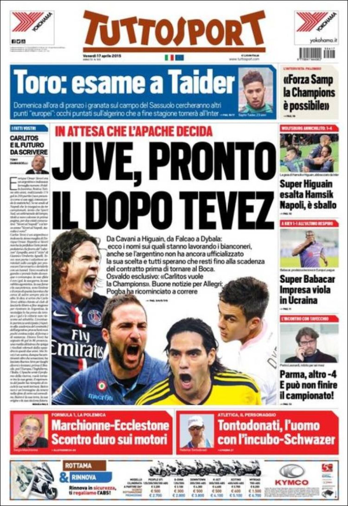 Ce scriu azi ziarele de sport din Europa (17 aprilie 2015)