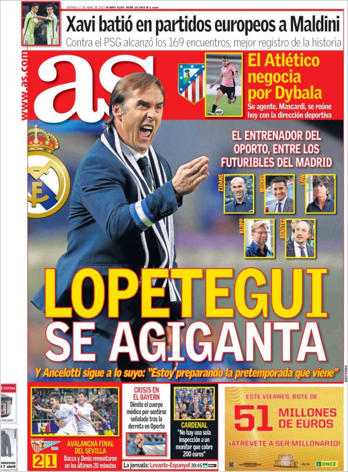 Ce scriu azi ziarele de sport din Europa (17 aprilie 2015)