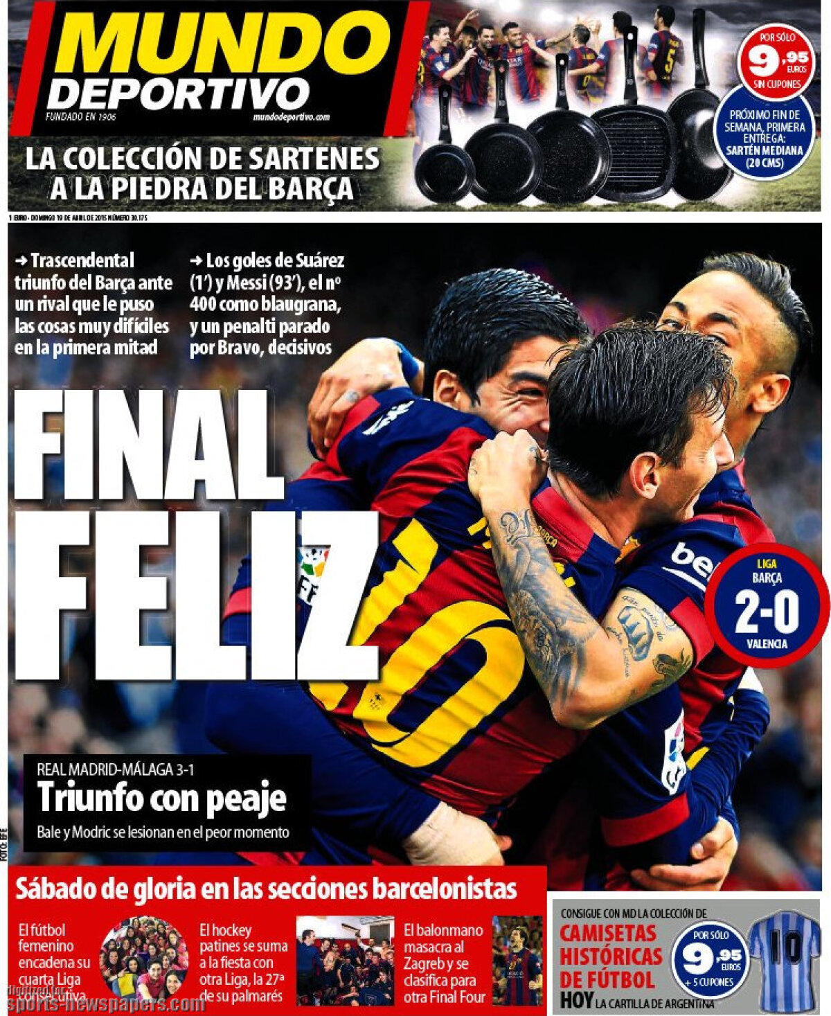 Ce scriu azi ziarele de sport din Europa (19 aprilie 2015)