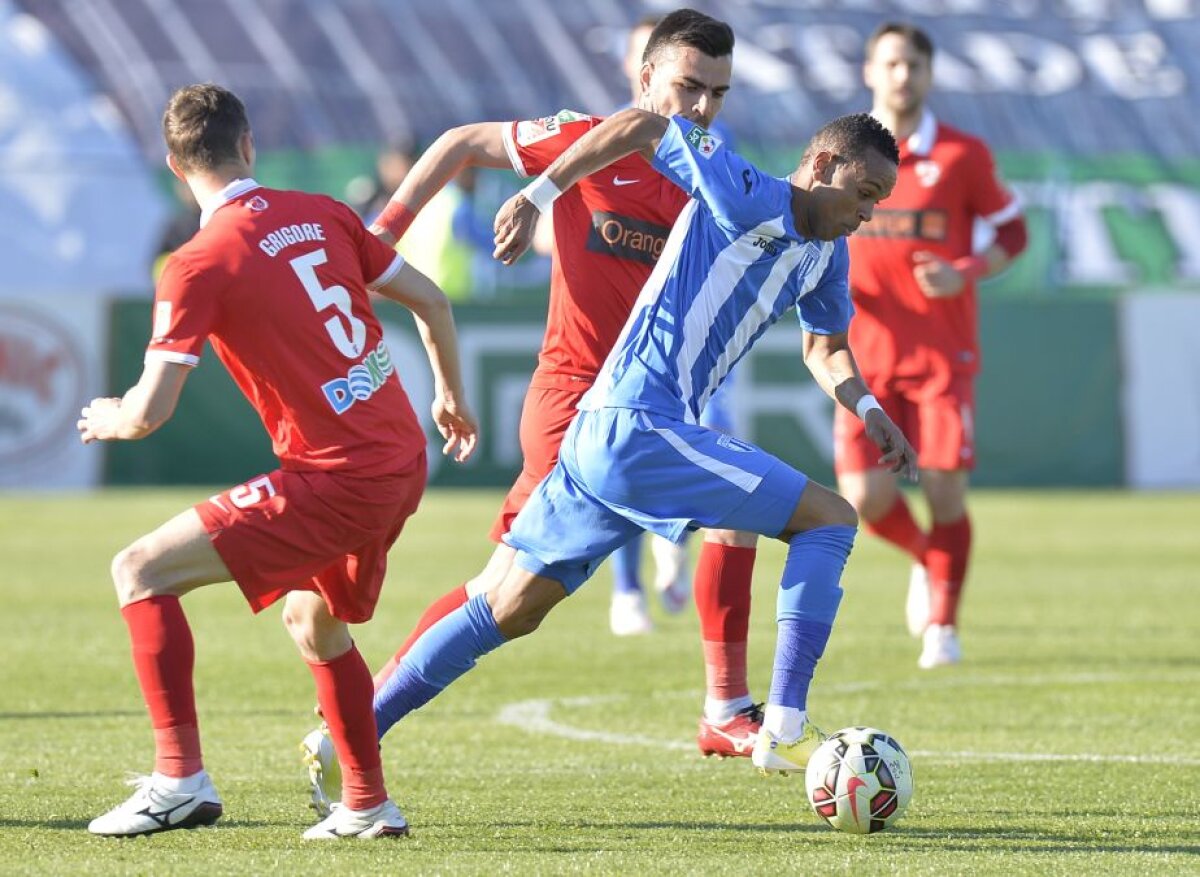 Incidente, cartonaşe şi ocazii, ingredientele meciului dintre CS U Craiova şi Dinamo, 0-0