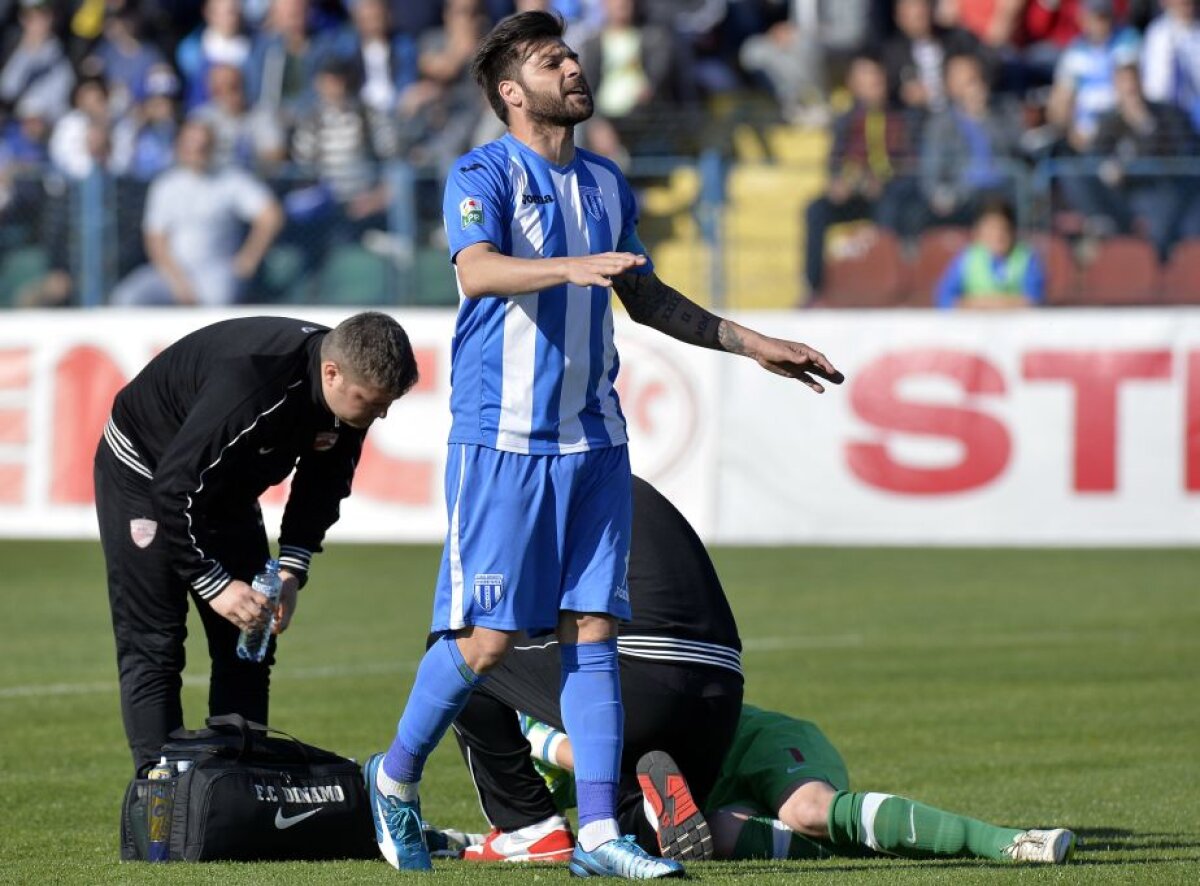 Incidente, cartonaşe şi ocazii, ingredientele meciului dintre CS U Craiova şi Dinamo, 0-0