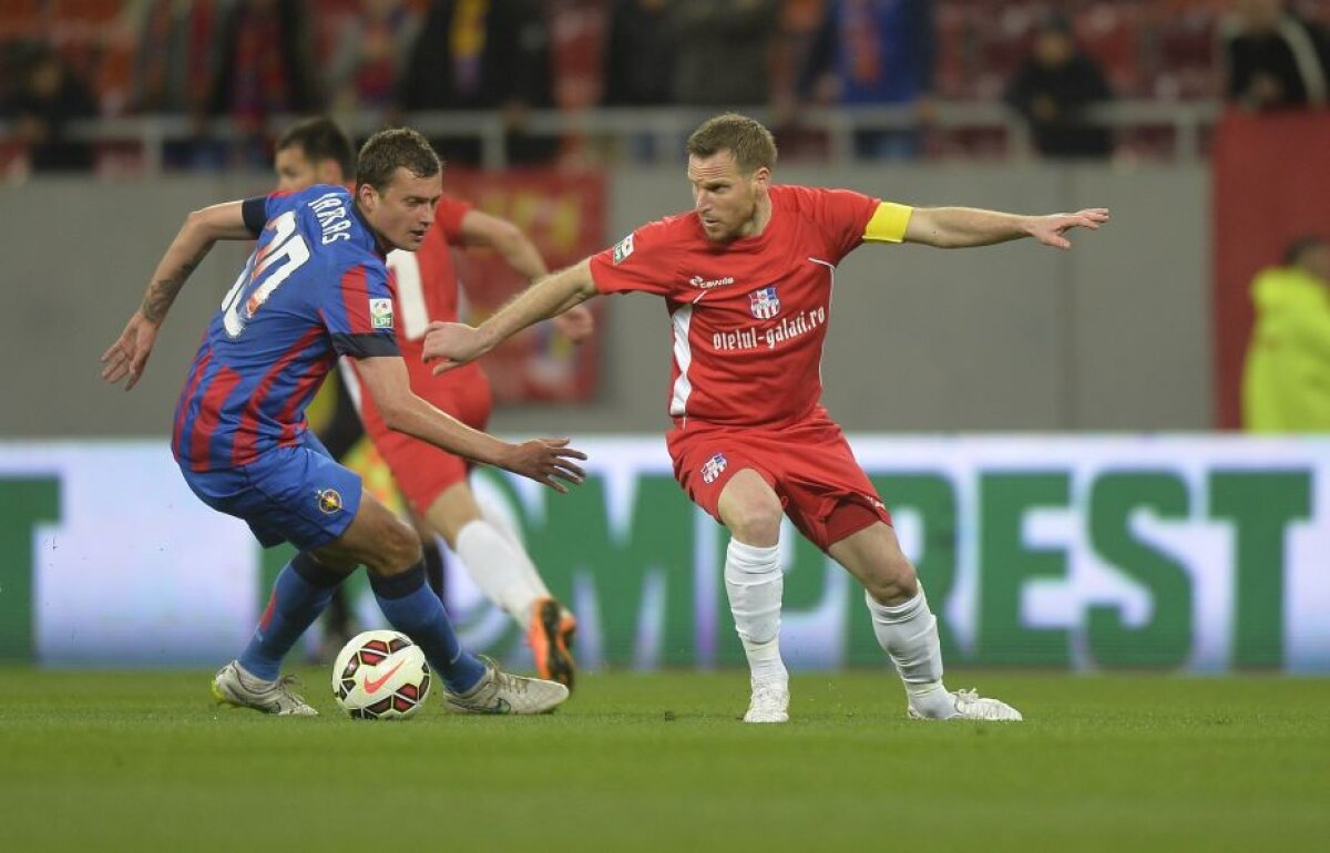 FOTO şi VIDEO Lupta la titlu e mai încinsă ca niciodată » Oţelul produce surpriza şi învinge Steaua pe Arena Naţională