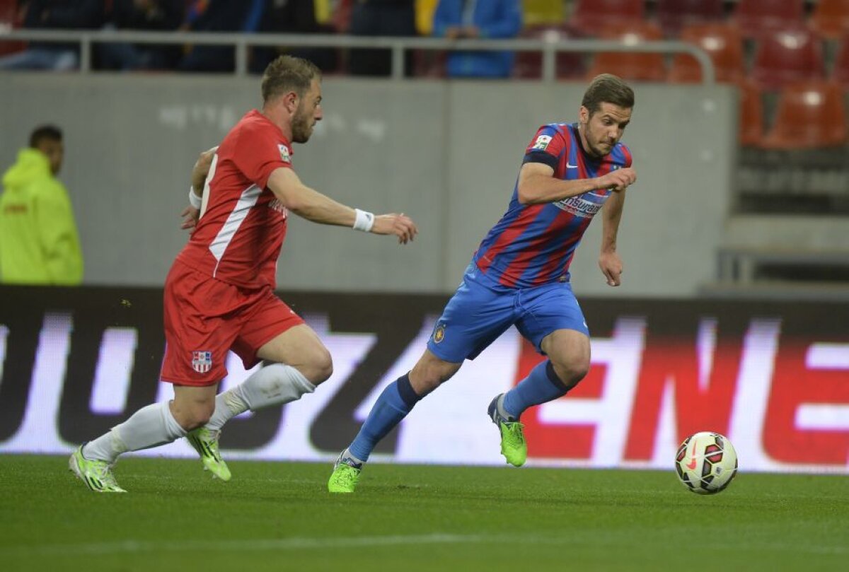 FOTO şi VIDEO Lupta la titlu e mai încinsă ca niciodată » Oţelul produce surpriza şi învinge Steaua pe Arena Naţională