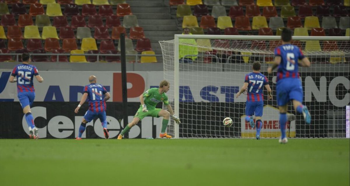 FOTO şi VIDEO Lupta la titlu e mai încinsă ca niciodată » Oţelul produce surpriza şi învinge Steaua pe Arena Naţională