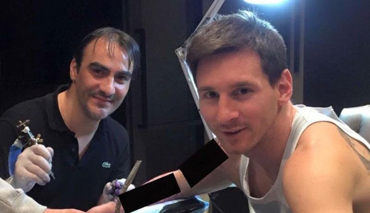 GALERIE FOTO S-a umplut de tatuaje! » Messi a luat-o pe urmele lui Neymar și Alves