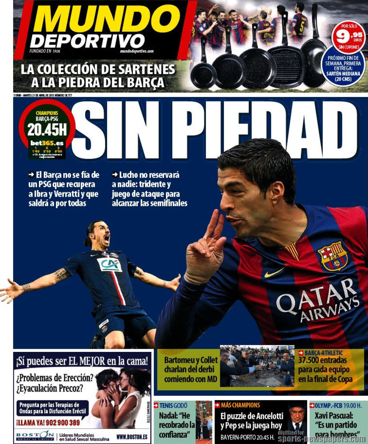 Ce scriu azi ziarele de sport din Europa (21 aprilie 2015)