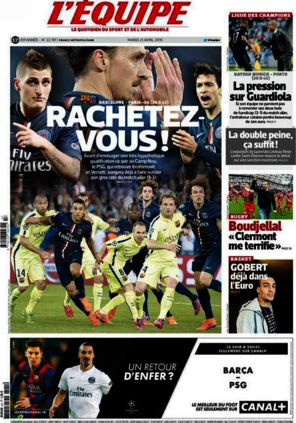 Ce scriu azi ziarele de sport din Europa (21 aprilie 2015)