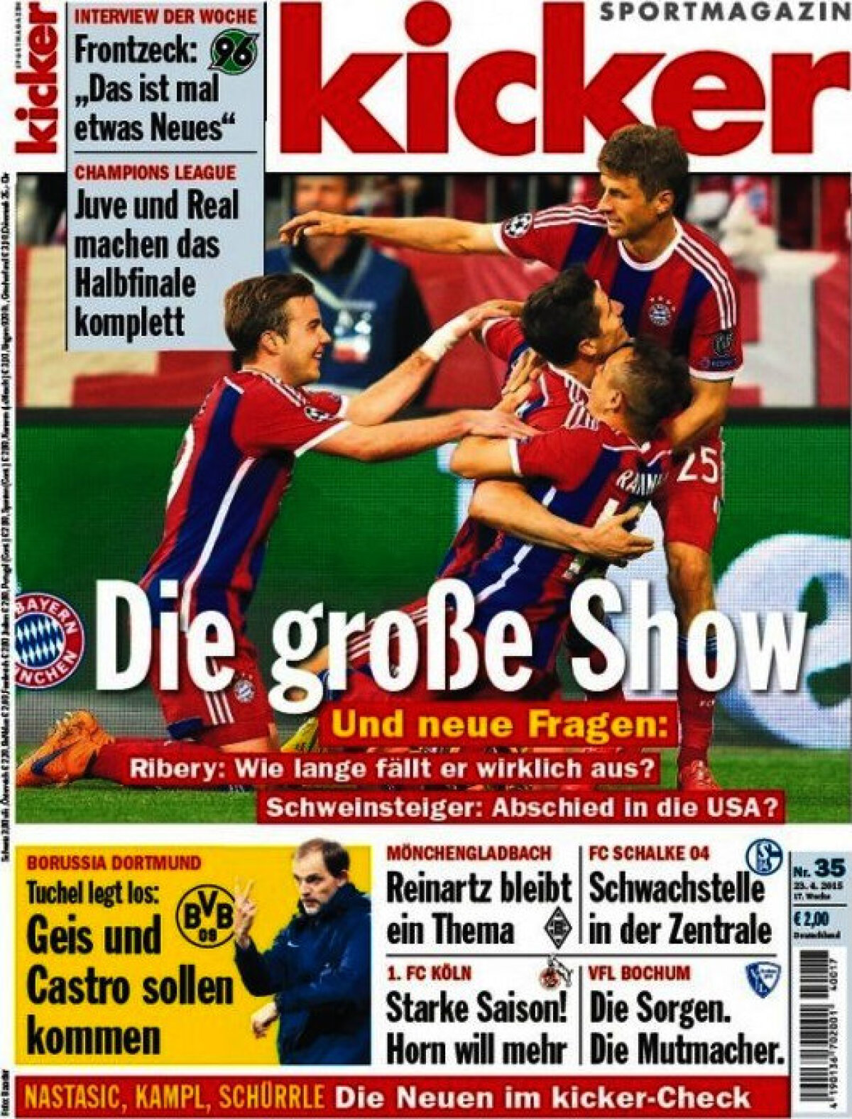 Ce scriu azi ziarele de sport din Europa (23 aprilie 2015)