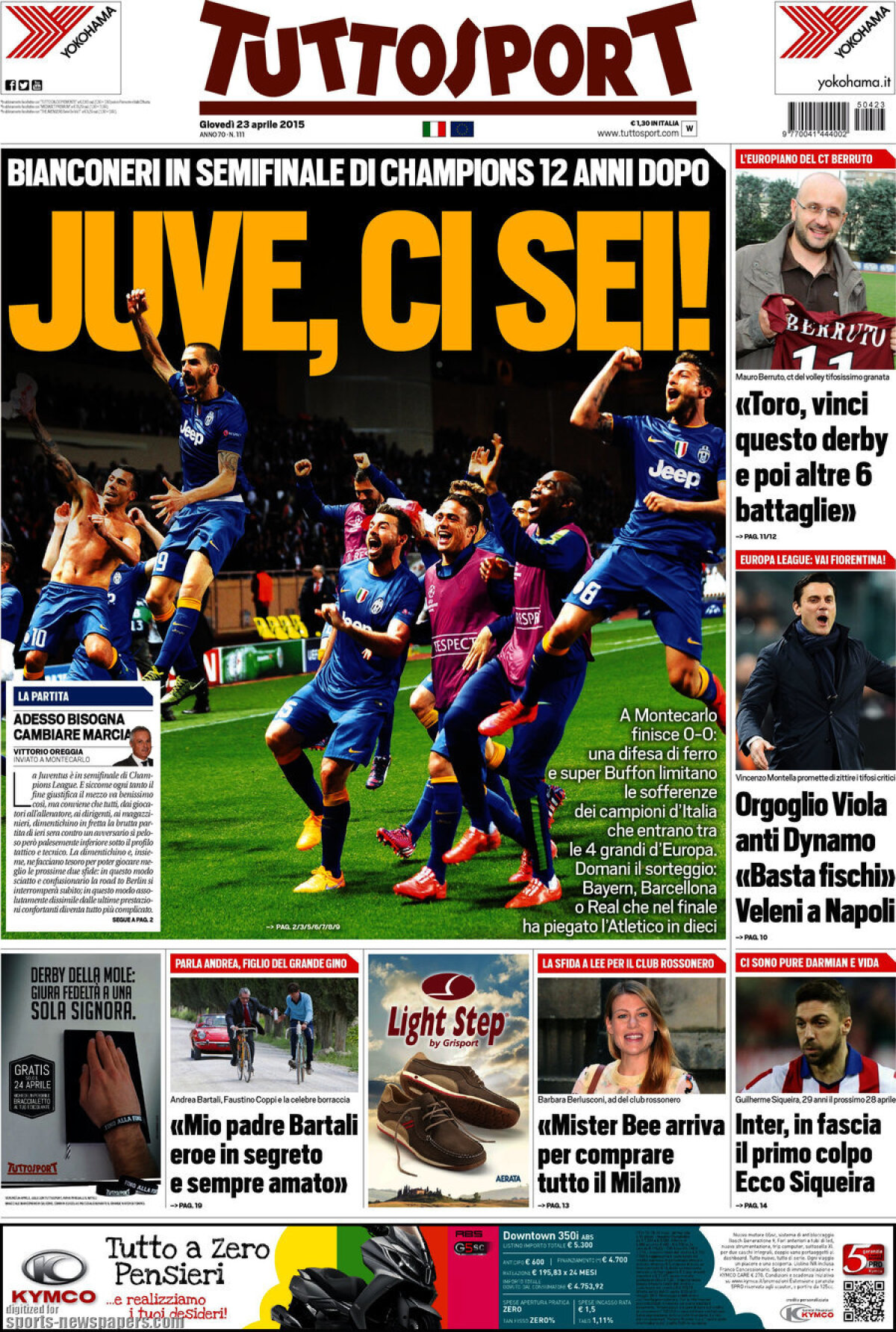 Ce scriu azi ziarele de sport din Europa (23 aprilie 2015)