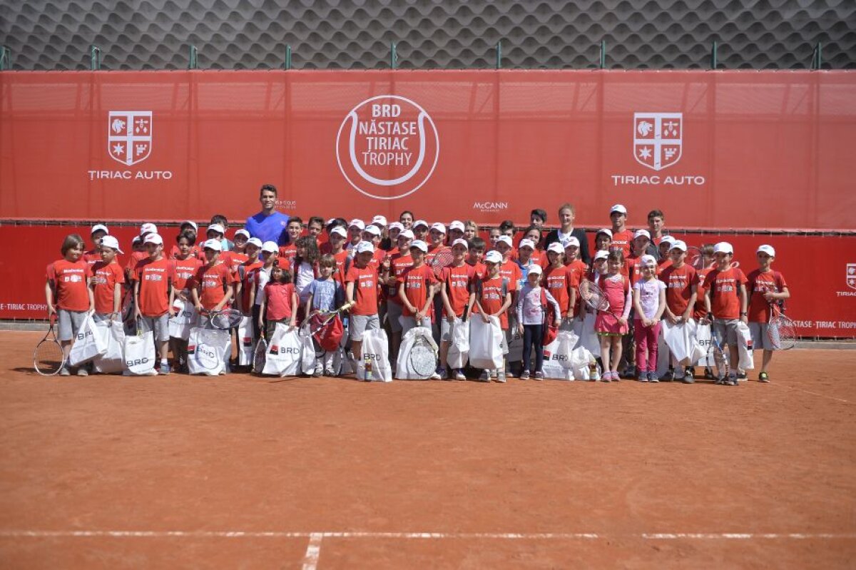 FOTO Ziua copiilor la BRD Năstase-Țiriac Trophy » Horia Tecău și Irina Begu au participat la Kids Day