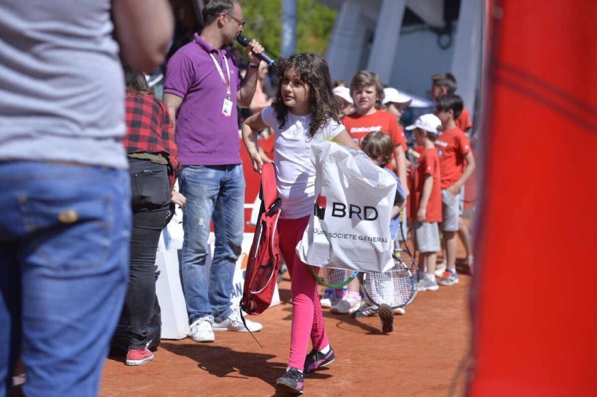 FOTO Ziua copiilor la BRD Năstase-Țiriac Trophy » Horia Tecău și Irina Begu au participat la Kids Day