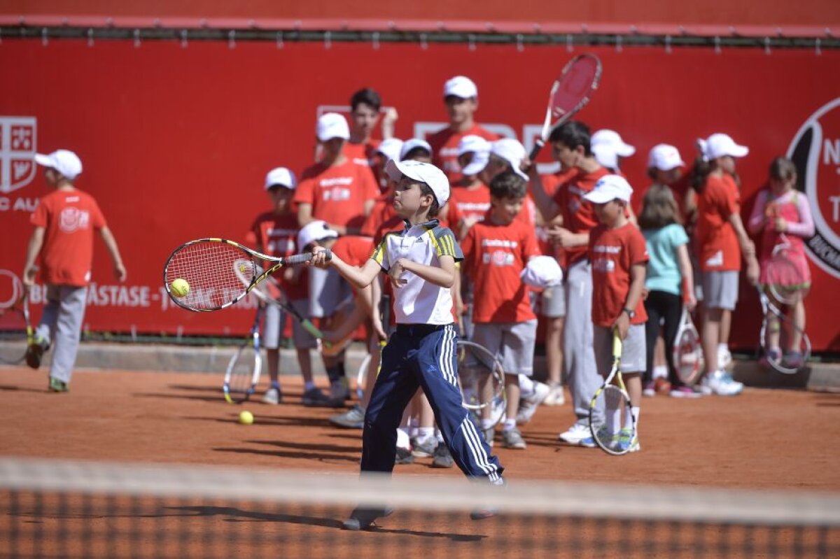 FOTO Ziua copiilor la BRD Năstase-Țiriac Trophy » Horia Tecău și Irina Begu au participat la Kids Day