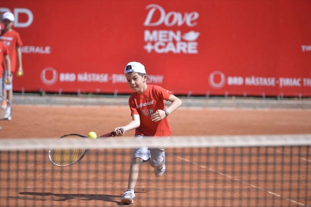 FOTO Ziua copiilor la BRD Năstase-Țiriac Trophy » Horia Tecău și Irina Begu au participat la Kids Day