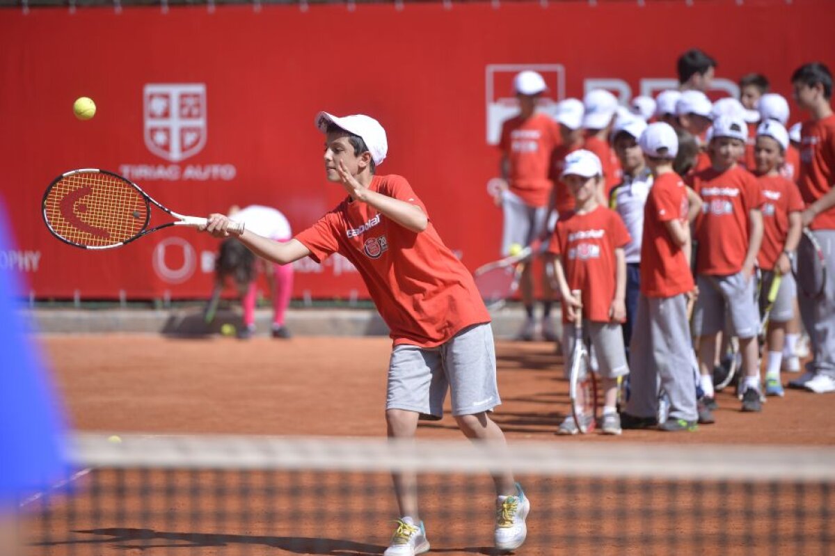 FOTO Ziua copiilor la BRD Năstase-Țiriac Trophy » Horia Tecău și Irina Begu au participat la Kids Day
