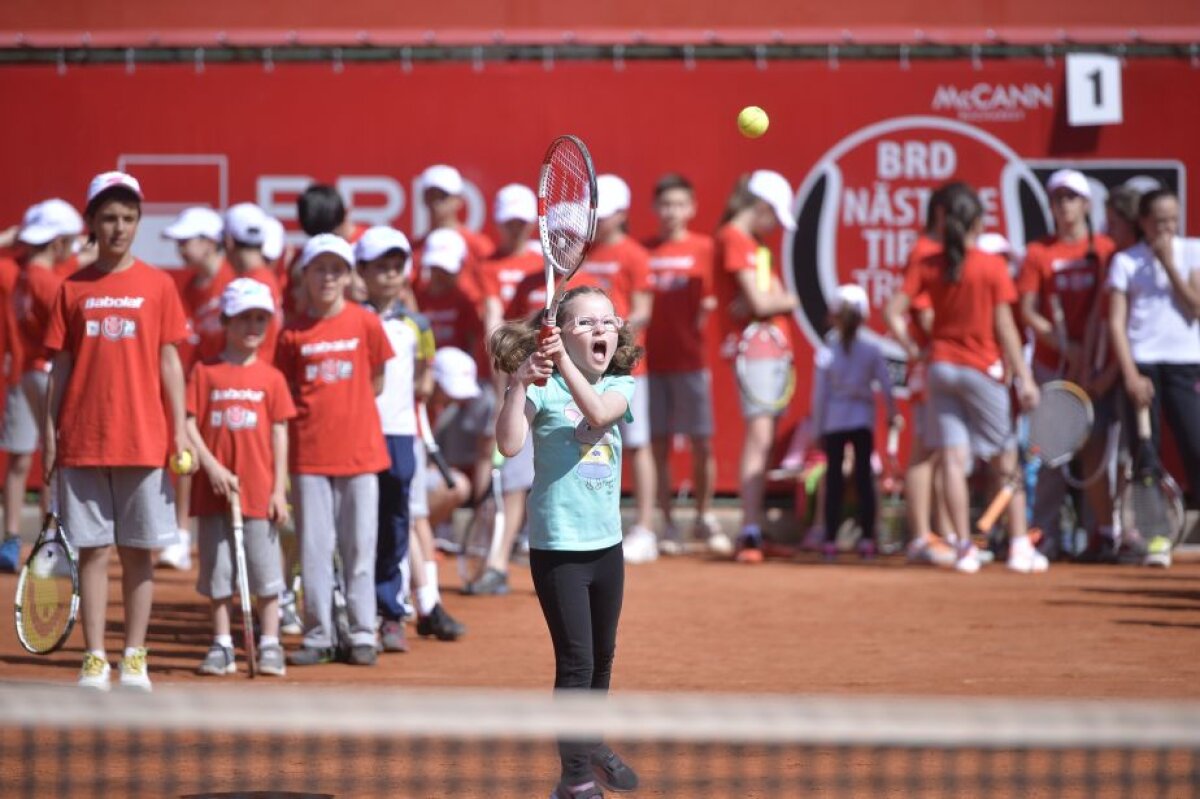 FOTO Ziua copiilor la BRD Năstase-Țiriac Trophy » Horia Tecău și Irina Begu au participat la Kids Day