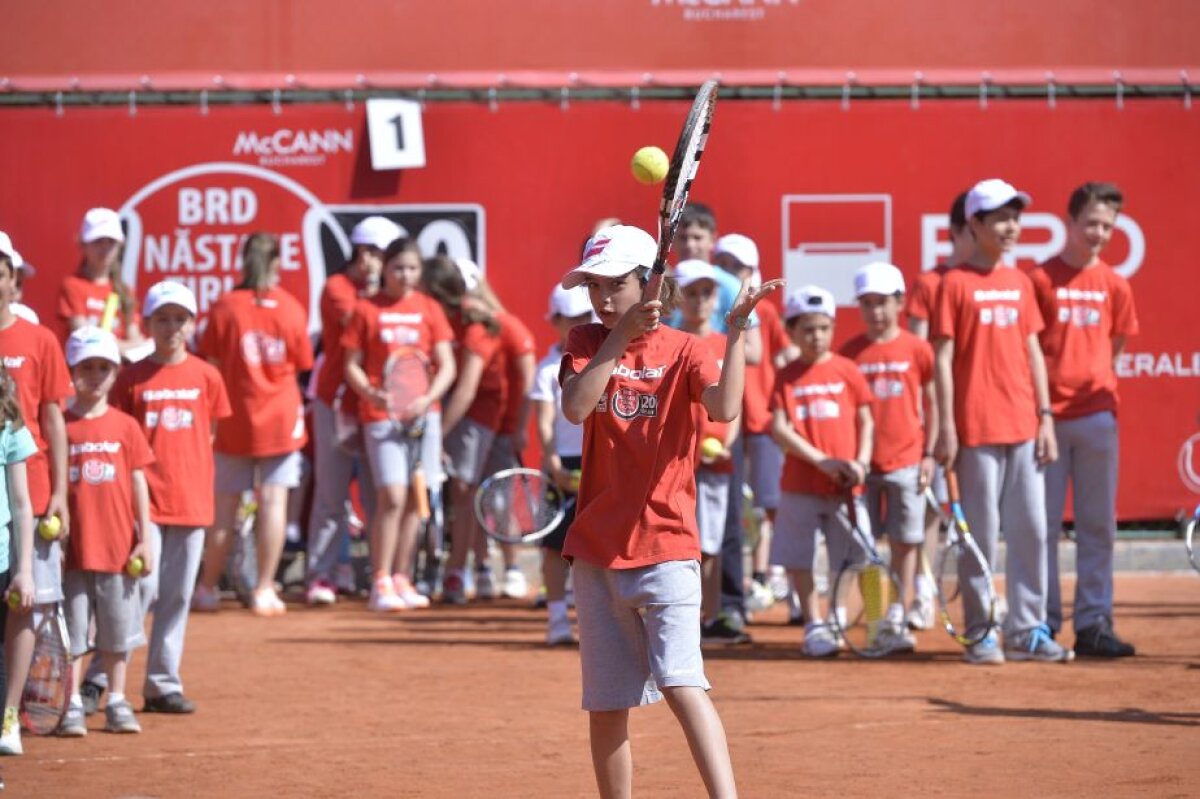 FOTO Ziua copiilor la BRD Năstase-Țiriac Trophy » Horia Tecău și Irina Begu au participat la Kids Day